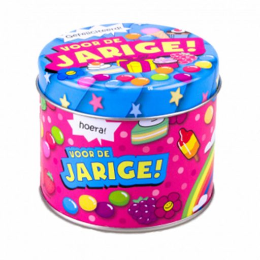 snoepblikje jarige