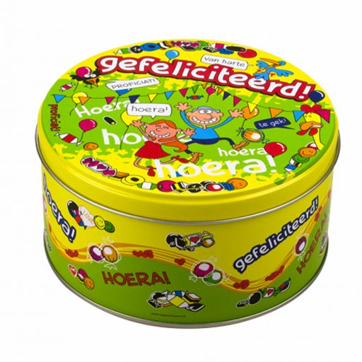 snoeptrommel gefeliciteerd
