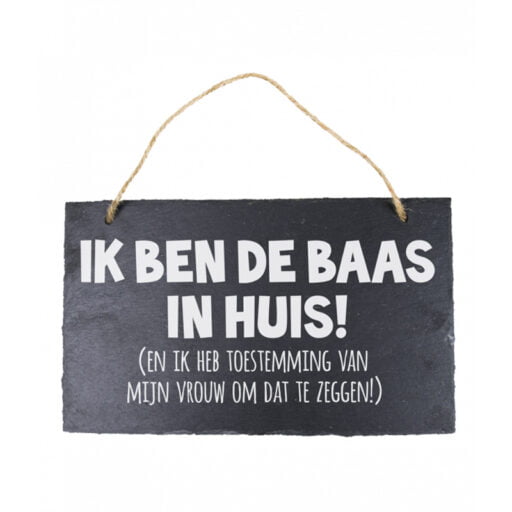Stone slogan baas