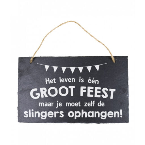 stone slogan groot feest