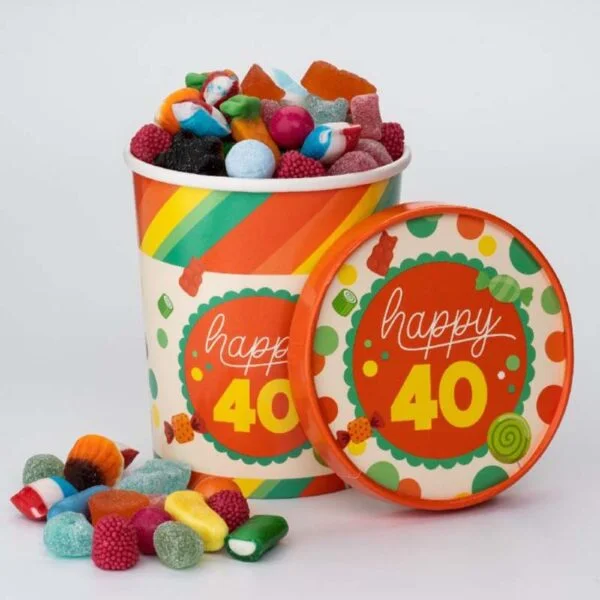 candy bucket 40 jaar sfeer
