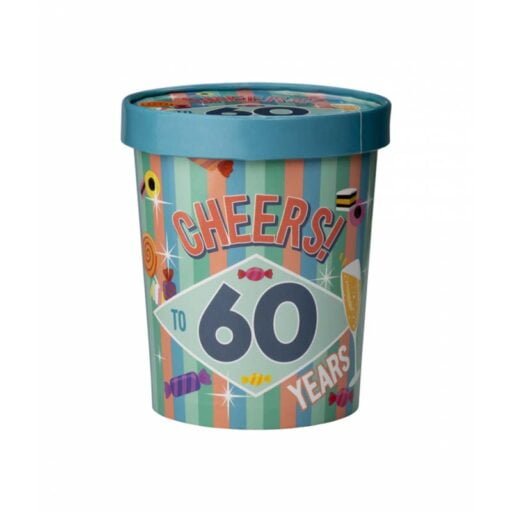 Snoeppot candy bucket 60 jaar