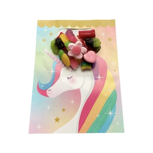 Snoepzak kinderfeest unicorn
