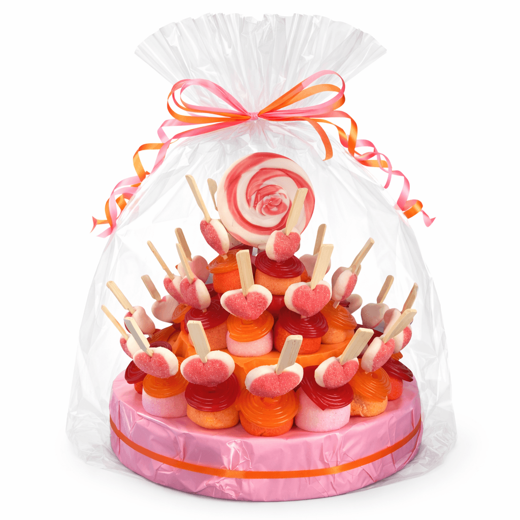 Snoeptaart Zoete Kleuren met 30 snoeptraktaties