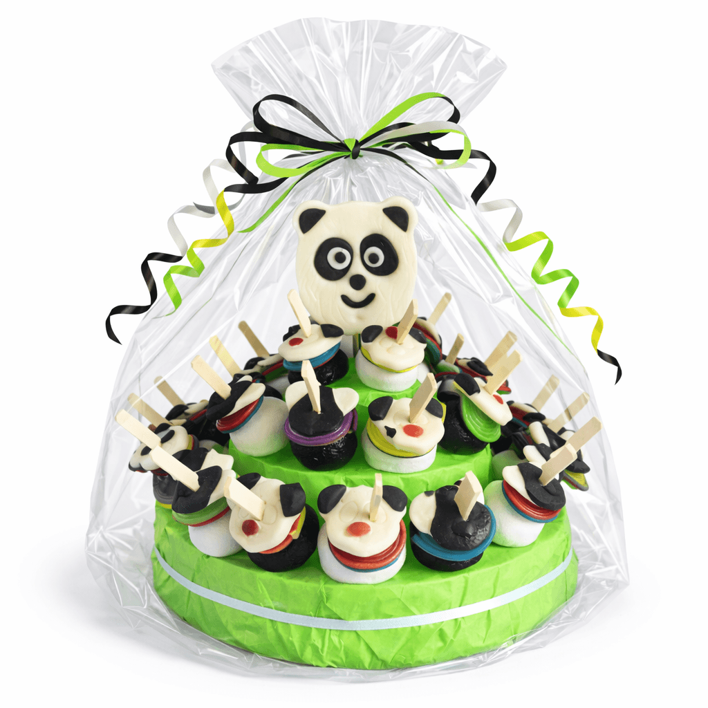 Snoeptaart Panda met 30 snoeptraktaties