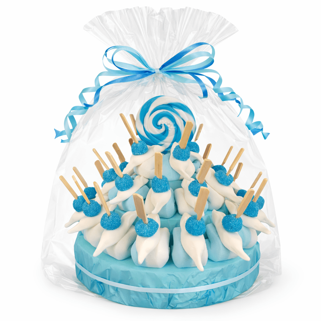 Snoeptaart Geboorte met 30 snoeptraktaties