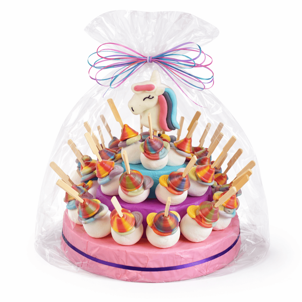 Snoeptaart Unicorn met 30 snoeptraktaties