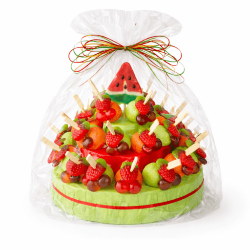 Snoeptaart fruit met 30 snoeptraktaties
