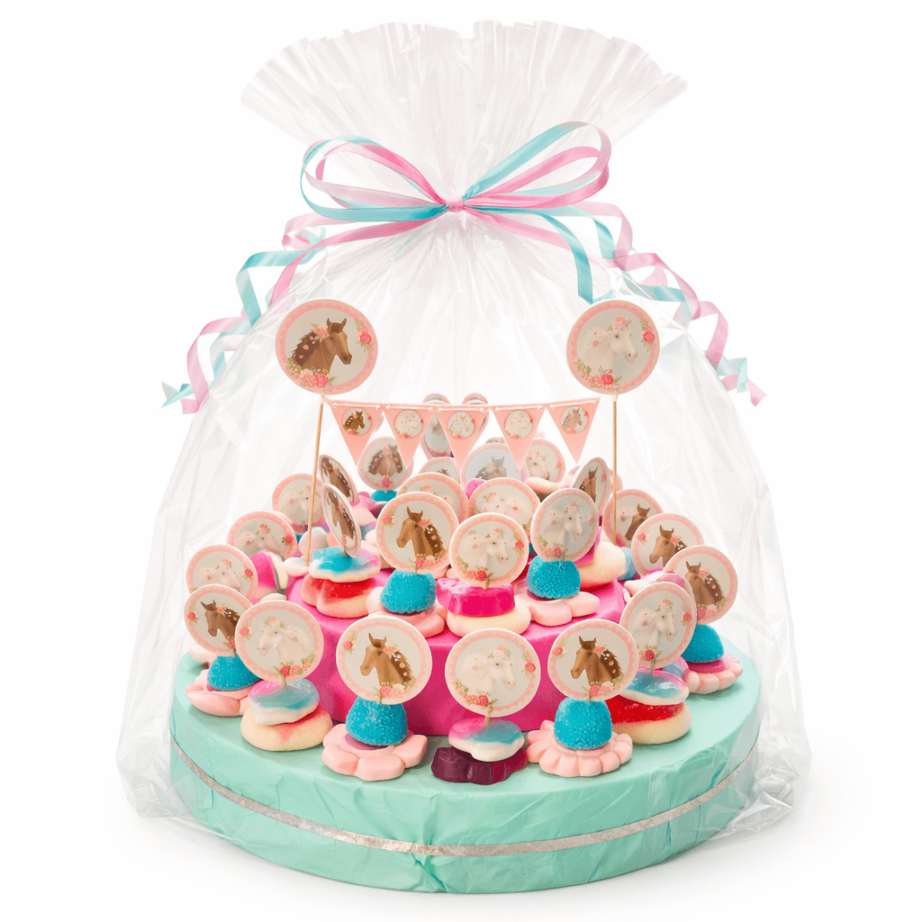 Snoeptaart Paard met 30 snoeptraktaties