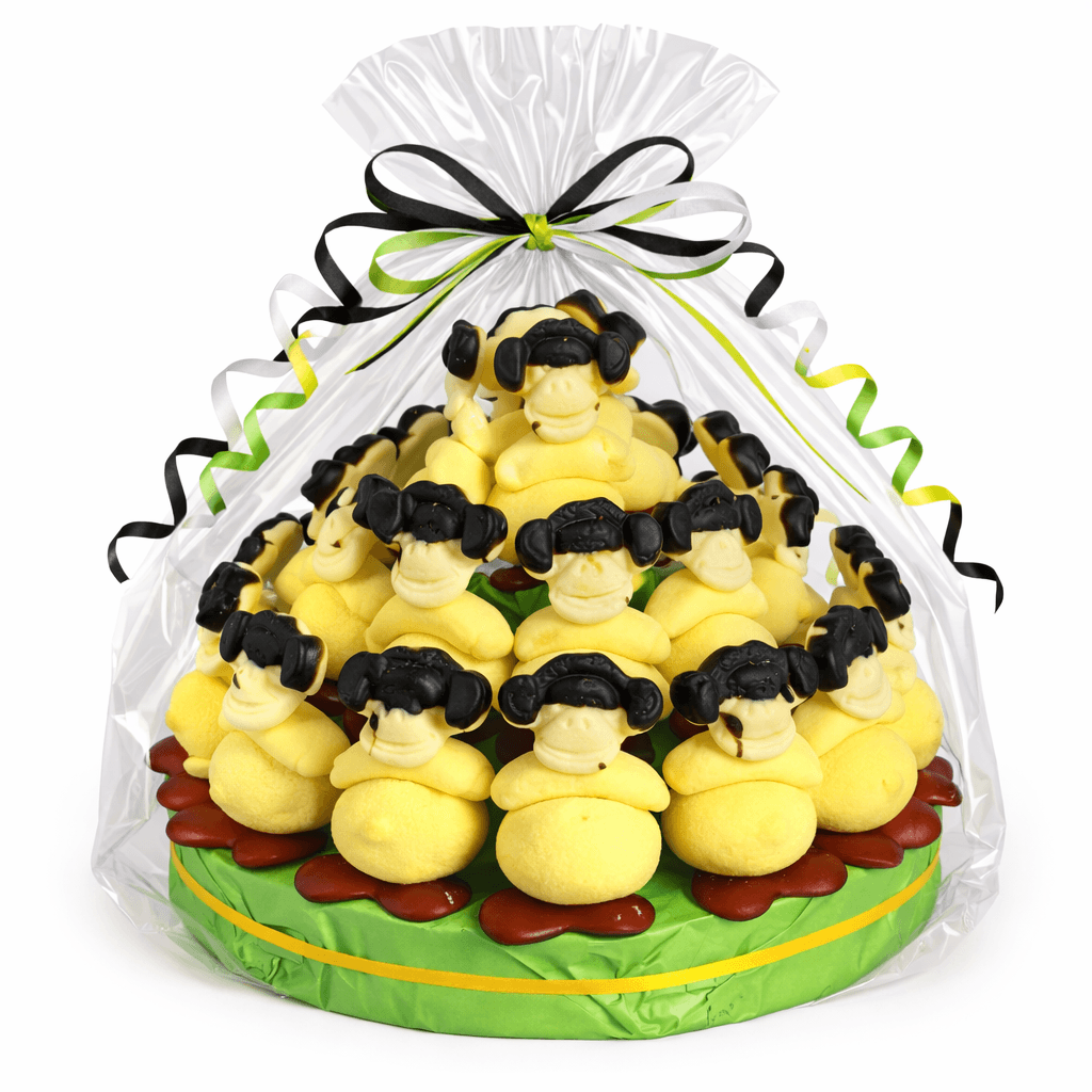 Snoeptaart Apen met 30 snoeptraktaties