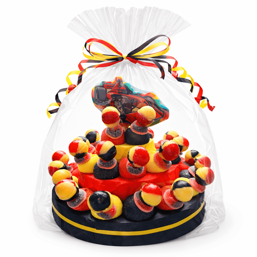 Snoeptaart Formule 1 met 30 snoeptraktaties